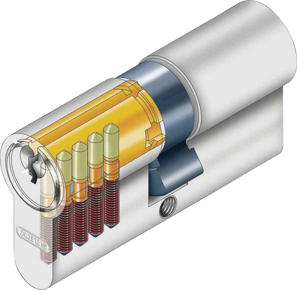 ABUS 03002 Profil-Doppelzylinder 30 / 30mm