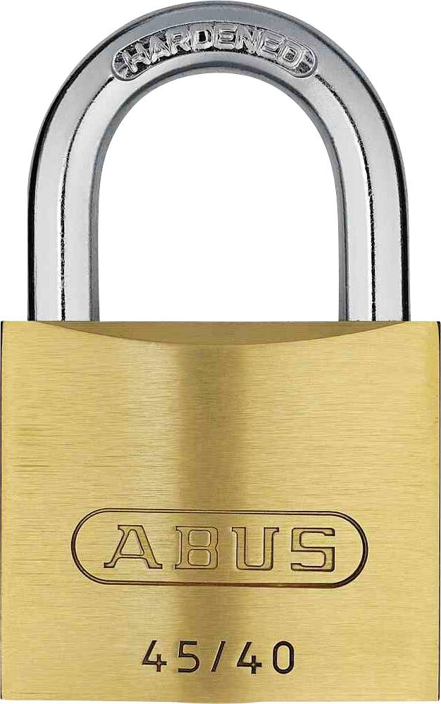 ABUS Messing 45/40 Vorhangschloss, Vorhangschloss - Modell: Messing, Messing 45/40 | Einsatzbereich: Taschen, Koffern,