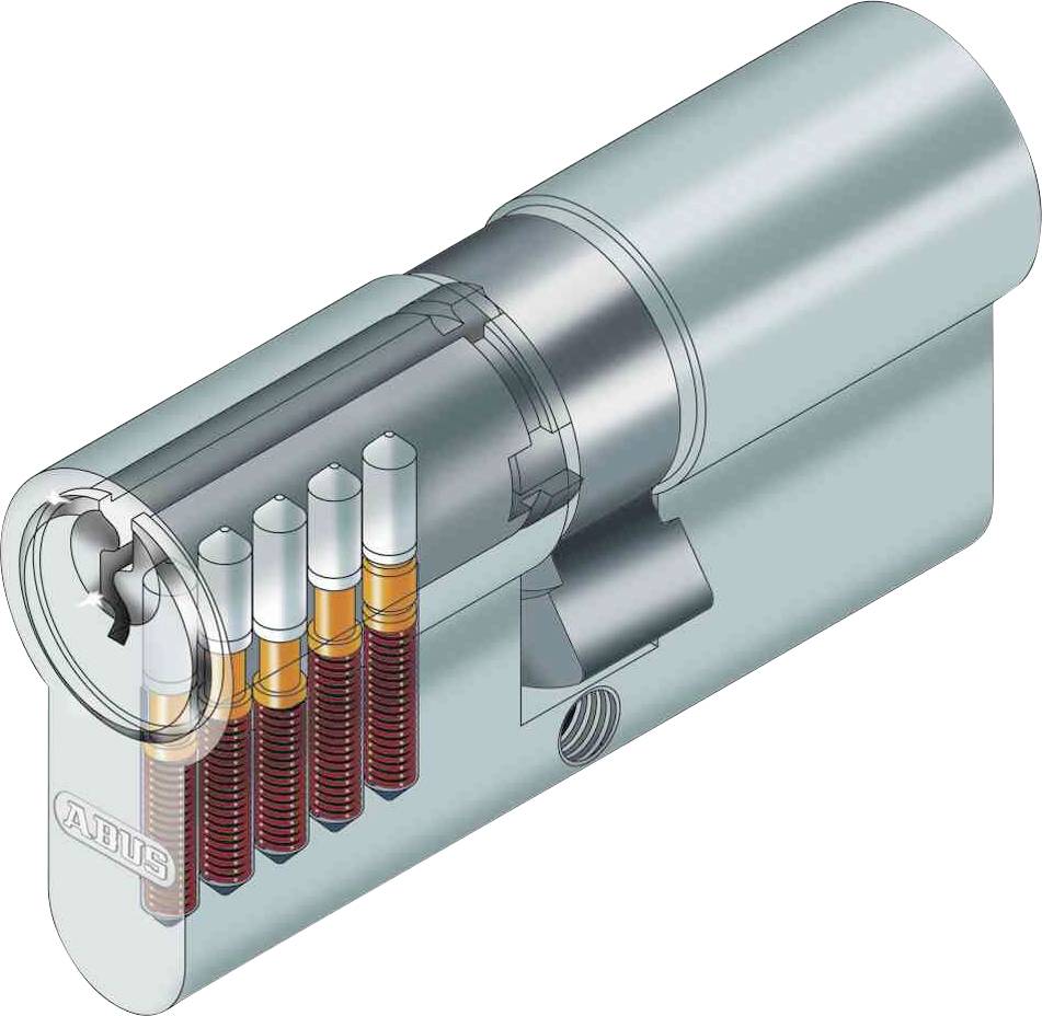 ABUS 04988 Profil-Doppelzylinder 40 / 40mm