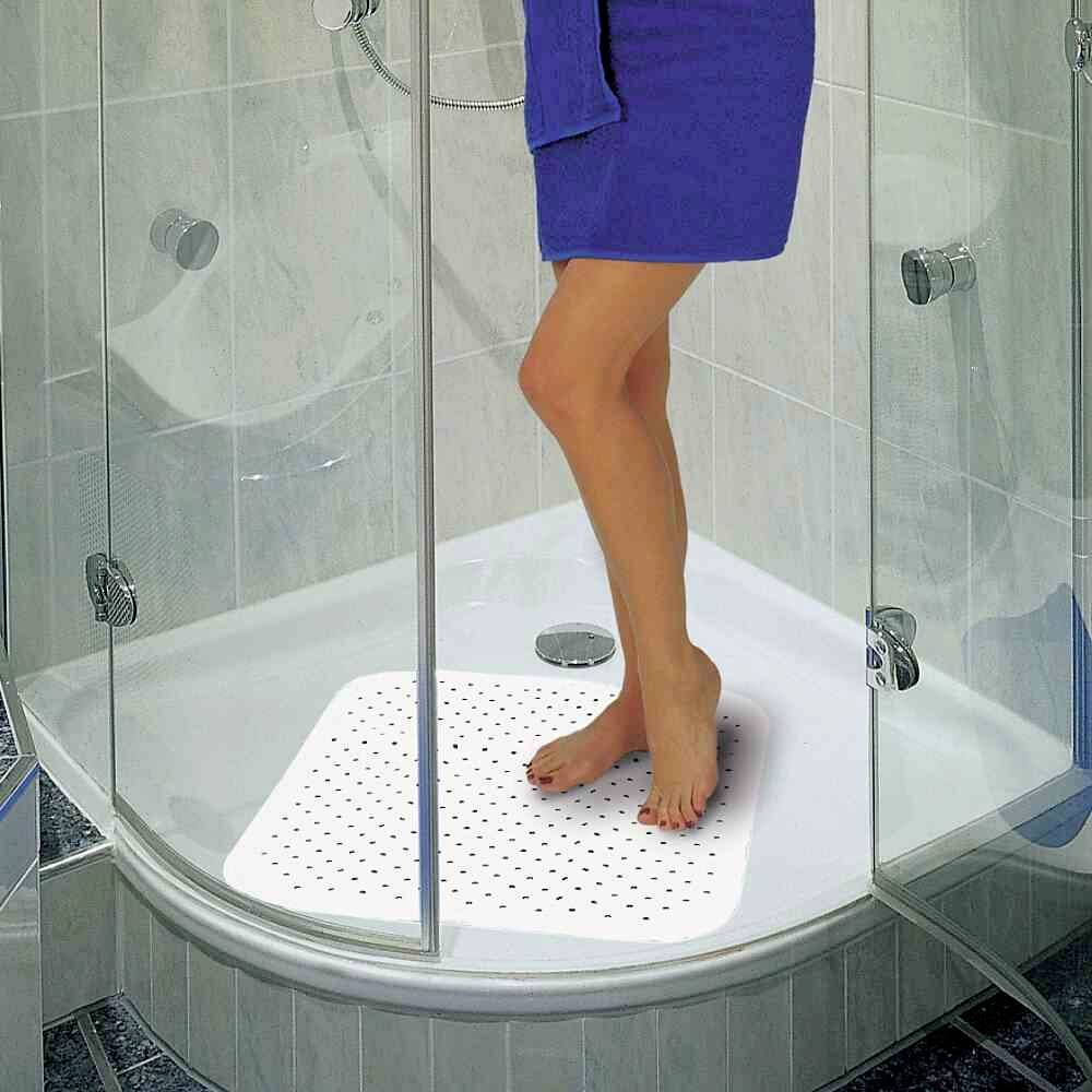 Sänger 13720 Duschmatte Naturkautschuk Weiß 1St.