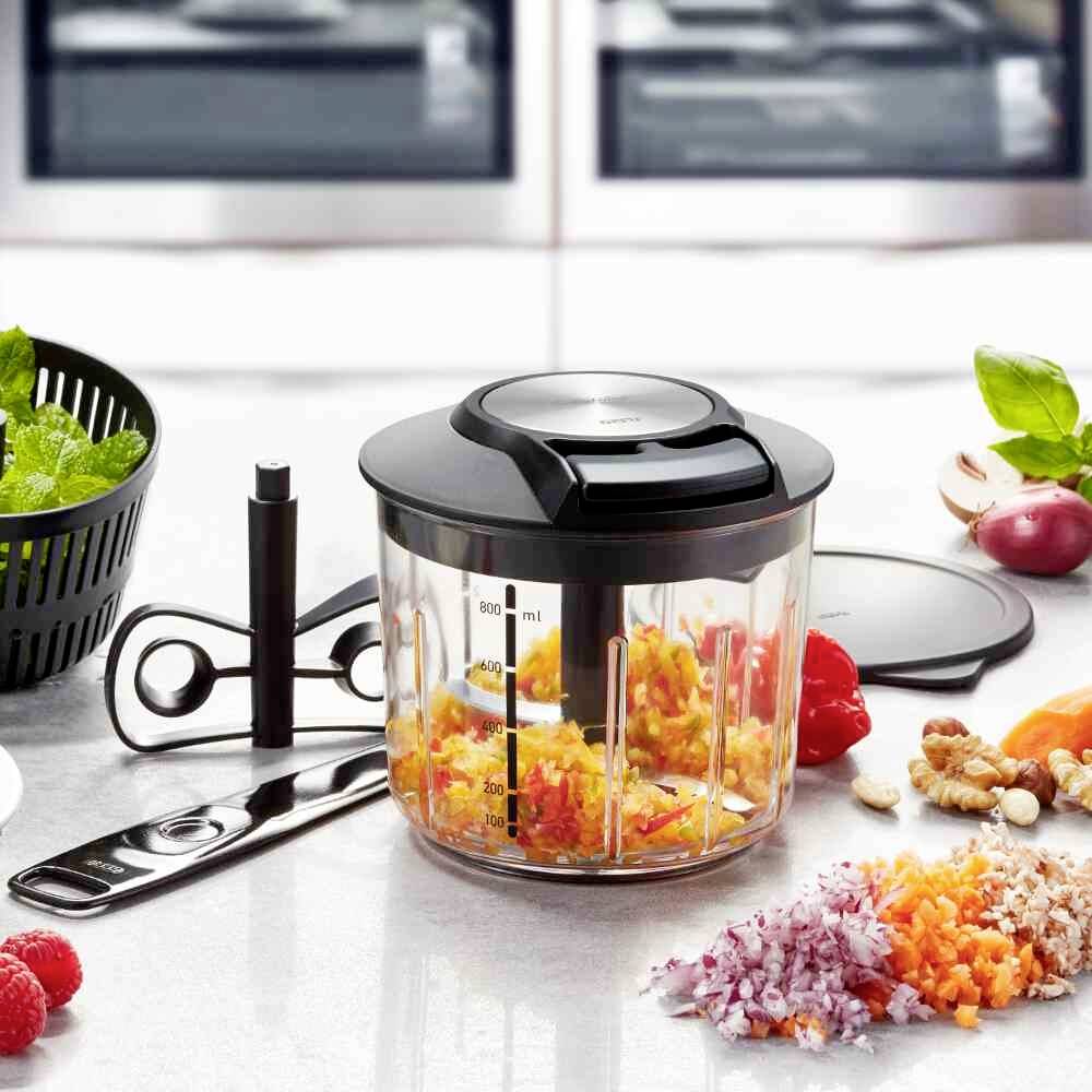 GEFU Speedwing® Zerkleinerer Schwarz, Transparent