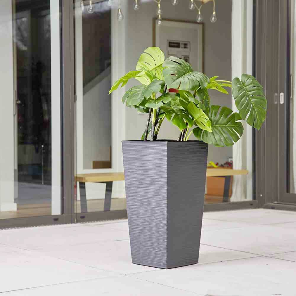 Siena Garden 593_50Pflanzgefäß Kunststoff Graphit