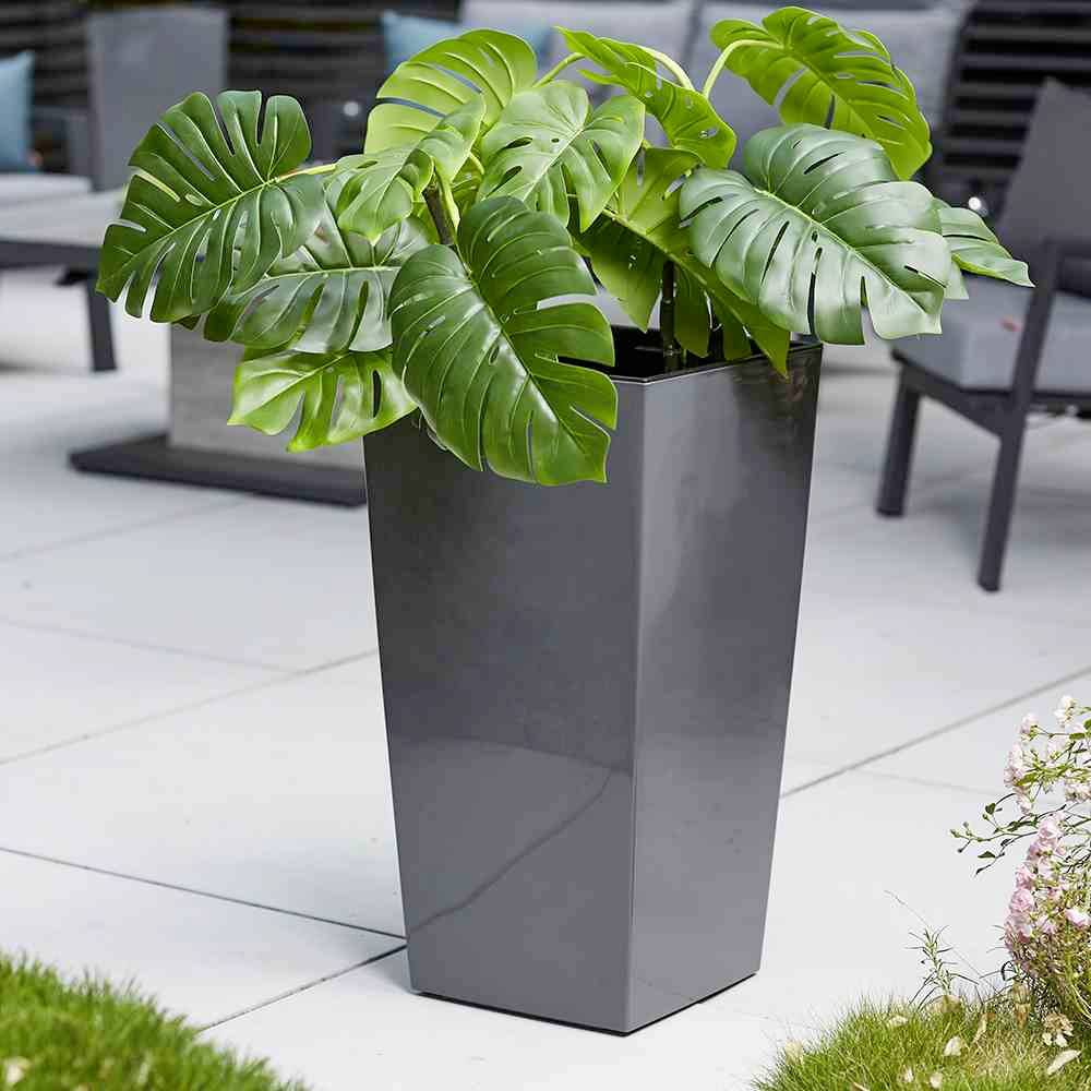 Siena Garden 548_82 Pflanzgefäß Kunststoff Anthrazit