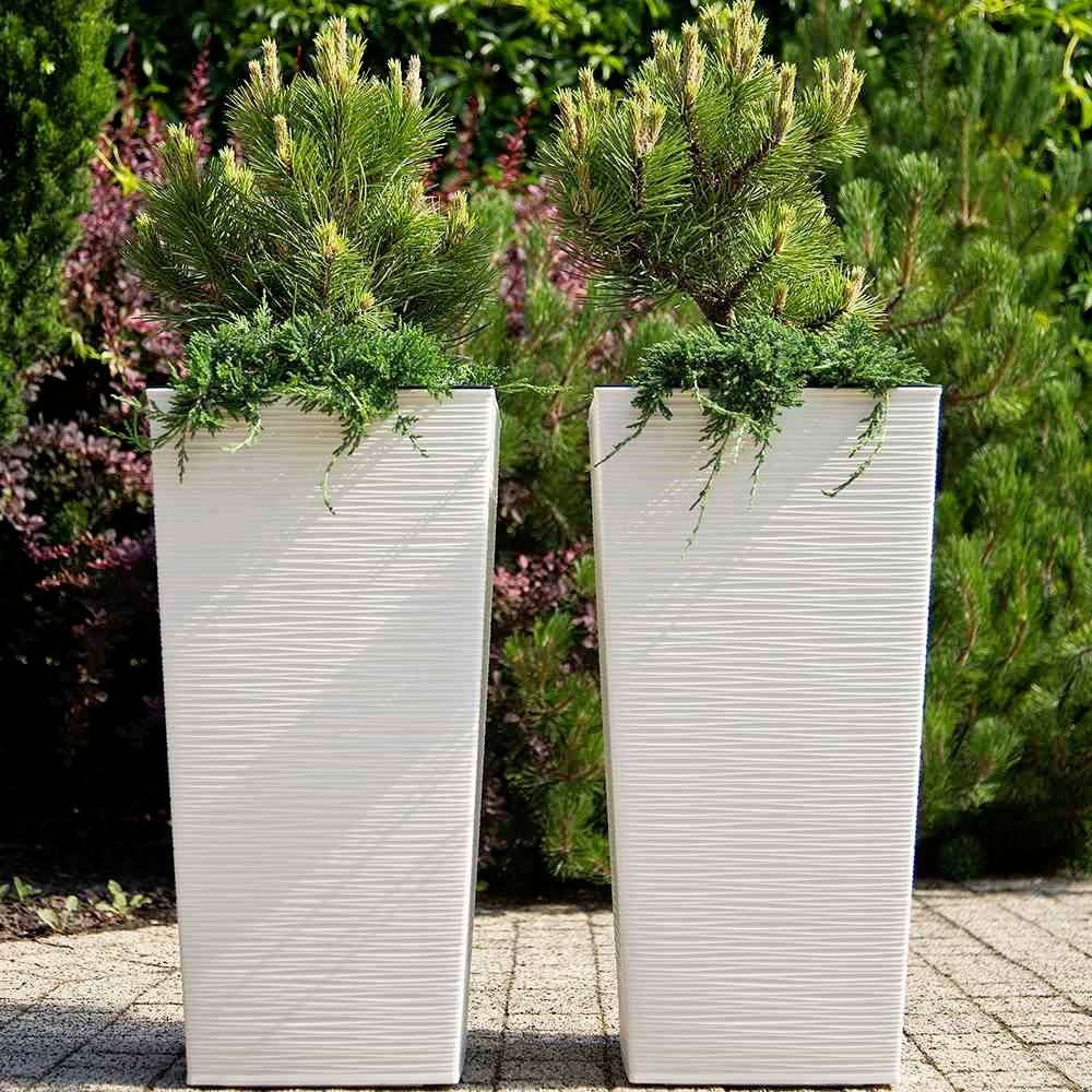 Siena Garden 593_05Pflanzgefäß Kunststoff Weiß