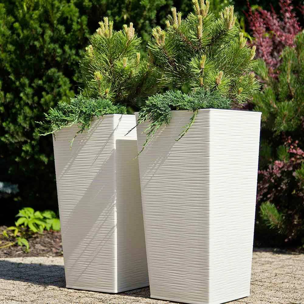 Siena Garden 593_05Pflanzgefäß Kunststoff Weiß