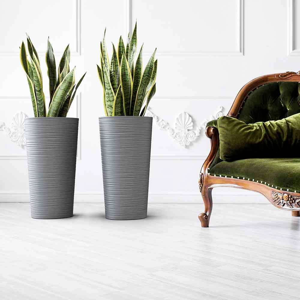 Siena Garden 727_50Pflanzgefäß Kunststoff Graphit