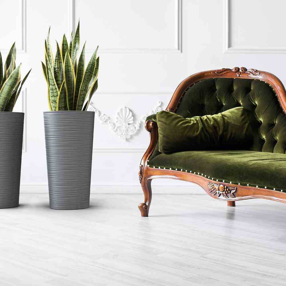 Siena Garden 727_50Pflanzgefäß Kunststoff Graphit