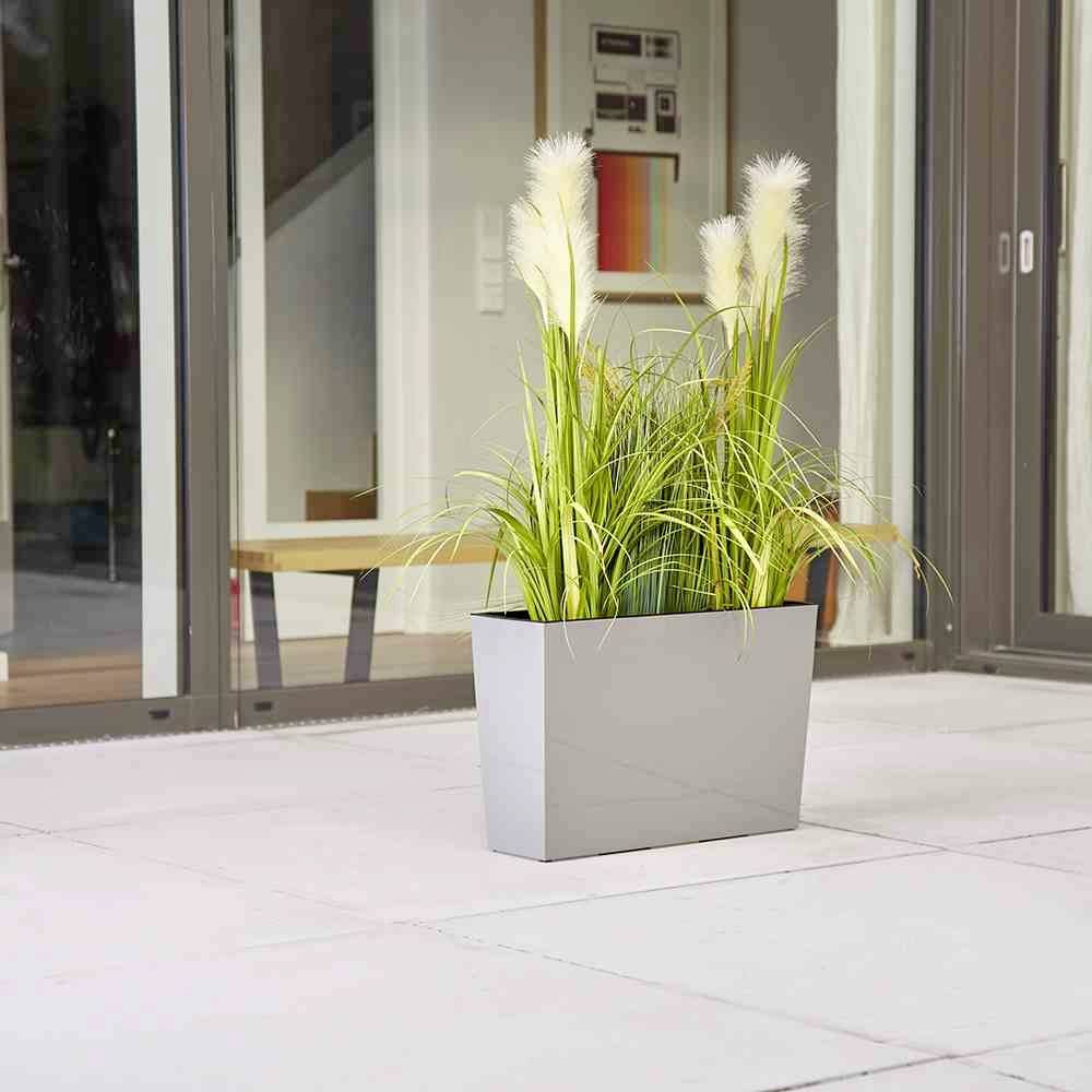 Siena Garden 564_27Pflanzgefäß Kunststoff Grau