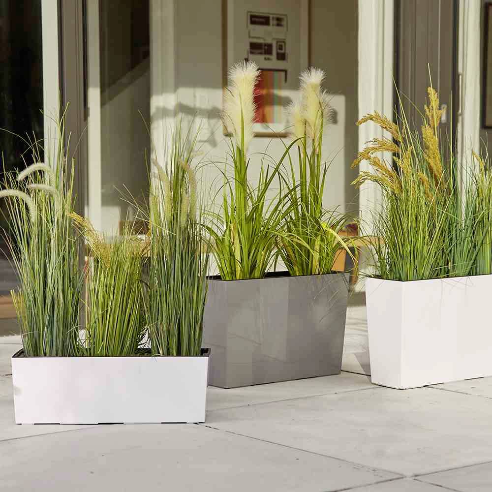 Siena Garden 564_27Pflanzgefäß Kunststoff Grau