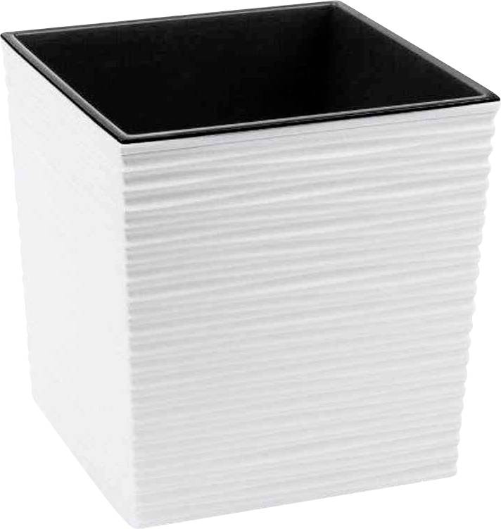 Siena Garden 600_05Pflanzgefäß Kunststoff Weiß