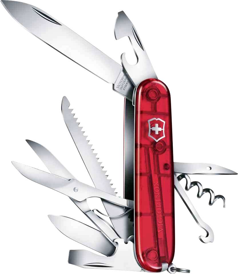 Victorinox 1.3713.TB1 Schweizer Taschenmesser Anzahl Funktionen 15 Rot (transparent)