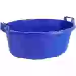 Wanne oval 75 cm/60l blau hochstehende Griffe Wanne oval 75 cm/60l blau hochstehende Griffe