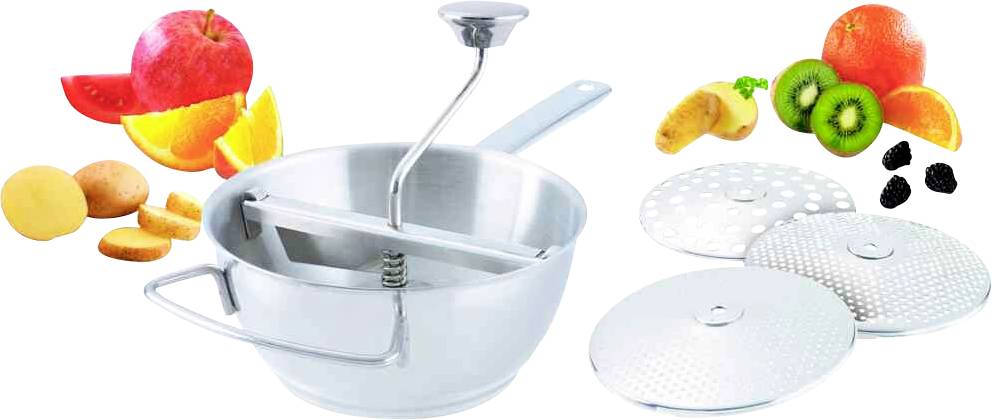 GSD 40112 Passiermaschine Edelstahl mit Lochscheiben