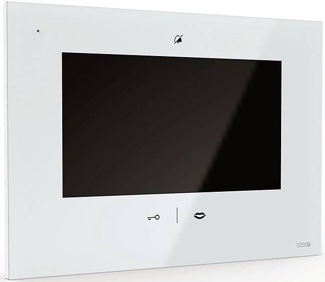 M-e modern-electronics VDV-907W Video-Türsprechanlage WLAN, Funk Inneneinheit Weiß