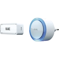 M-e modern-electronics 41150 Funkklingel Komplett-Set mit Namensschild M-e modern-electronics 41150 Funkklingel Komplett-Set mit Namensschild