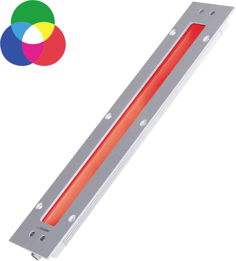 LED2WORK Maschinen-LED-Leuchte TUBELED_40 II integrated_RGB-W 18 W, 5 W, 18W 480lm, 710lm, 300lm 100° 24 V/DC (L x B x H) 570