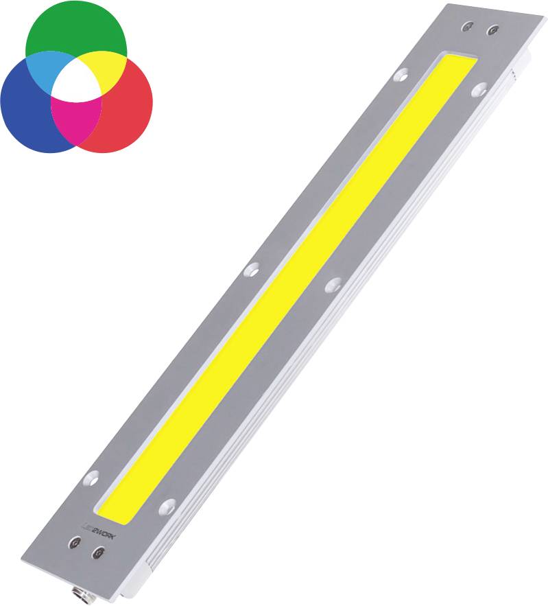 LED2WORK Maschinen-LED-Leuchte TUBELED_40 II integrated_RGB-W 18 W, 5 W, 18W 480lm, 710lm, 300lm 100° 24 V/DC (L x B x H) 740