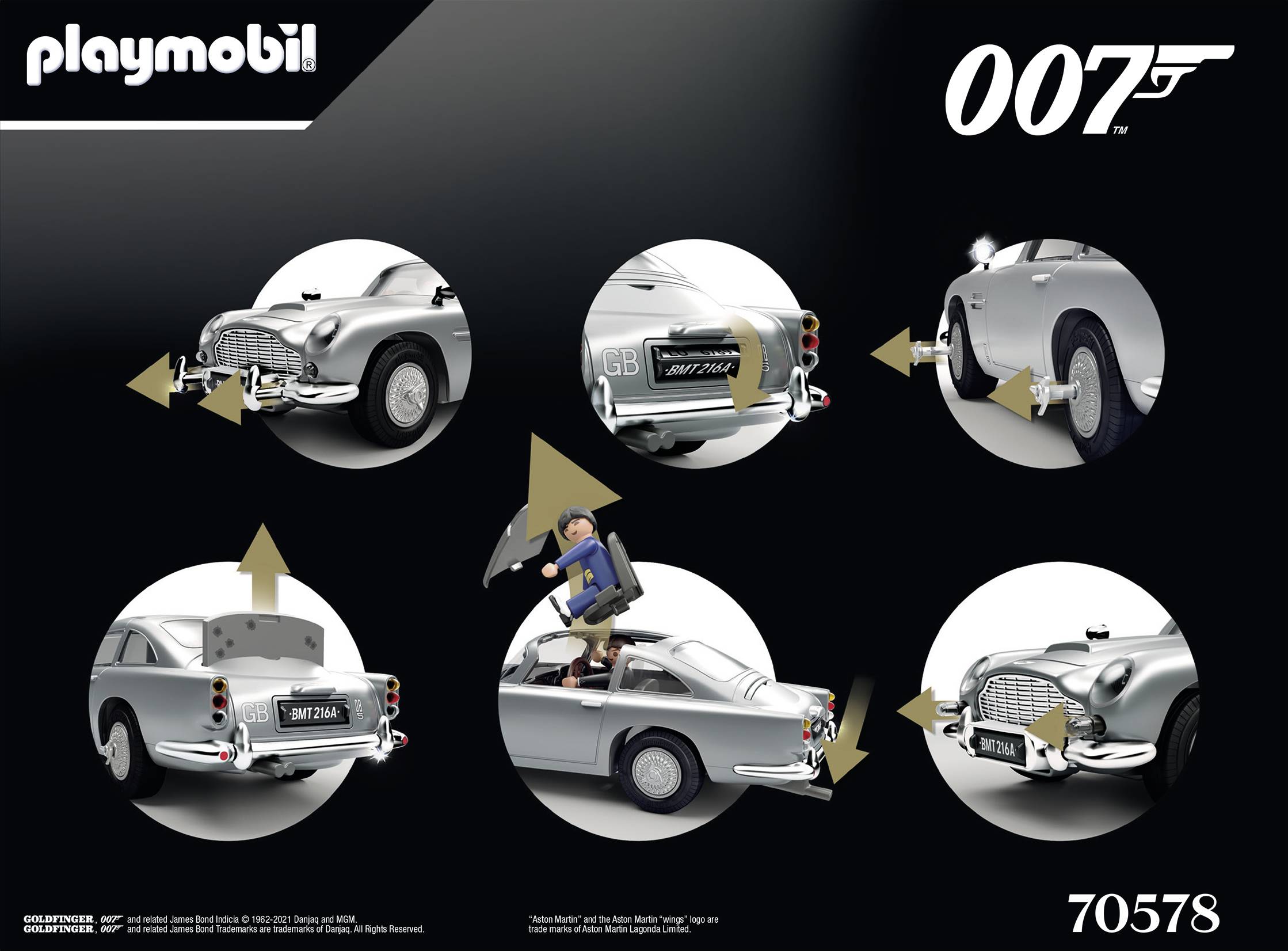 Playmobil® James Bond Aston Martin DB5 - Goldfinger Edition 70578