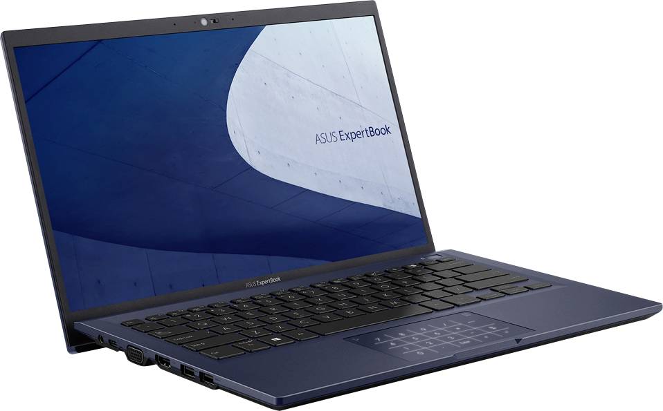 Asus Notebook ExpertBook B1 B1400CEAE 35.6 cm (14 Zoll) Full HD Intel® Core™ i7 i7-1165G7 16 GB RAM 512 GB SSD Intel Iris Xe Win 10 Pro Schwarz