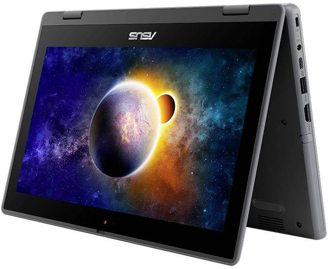 Asus 2-in-1 Notebook / Tablet 29.5 cm (11.6 Zoll) HD Intel® Pentium® Silver N6000 4 GB RAM 64 GB SSD Intel UHD Graphics Win 10 Pro Dunkelgrau (