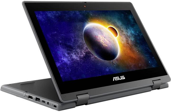 Asus 2-in-1 Notebook / Tablet 29.5 cm (11.6 Zoll) HD Intel® Pentium® Silver N6000 4 GB RAM 64 GB SSD Intel UHD Graphics Win 10 Pro Dunkelgrau (