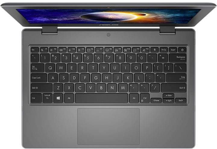 Asus 2-in-1 Notebook / Tablet 29.5 cm (11.6 Zoll) HD Intel® Pentium® Silver N6000 4 GB RAM 64 GB SSD Intel UHD Graphics Win 10 Pro Dunkelgrau (