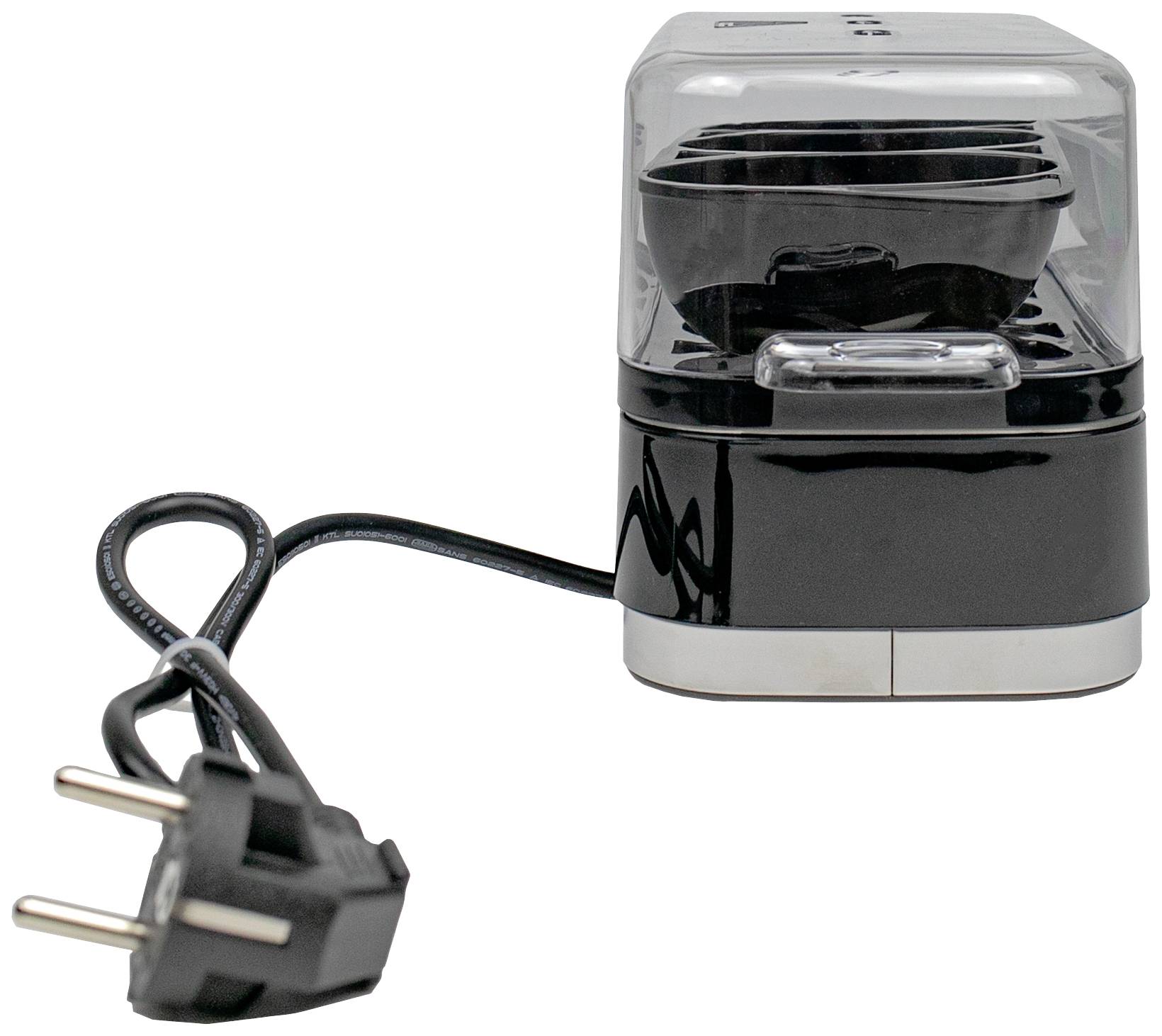 Steba EK 7 Eierkocher Kontrollleuchte, kabelgebunden, mit Eierstecher, mit Messbecher Schwarz, Edelstahl