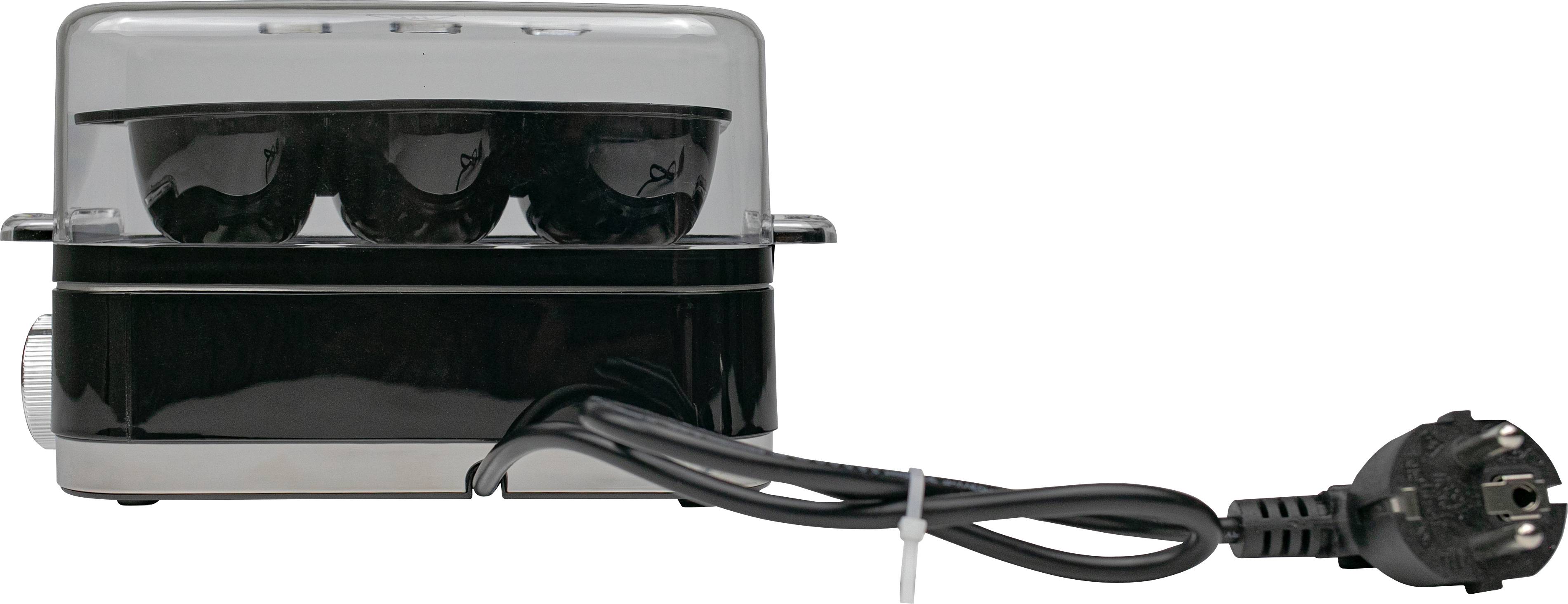 Steba DF 180 Fritteuse 3 l 2000 W Kontrollleuchte, kabelgebunden, stufenloser Temperaturregler Edelstahl, Schwarz