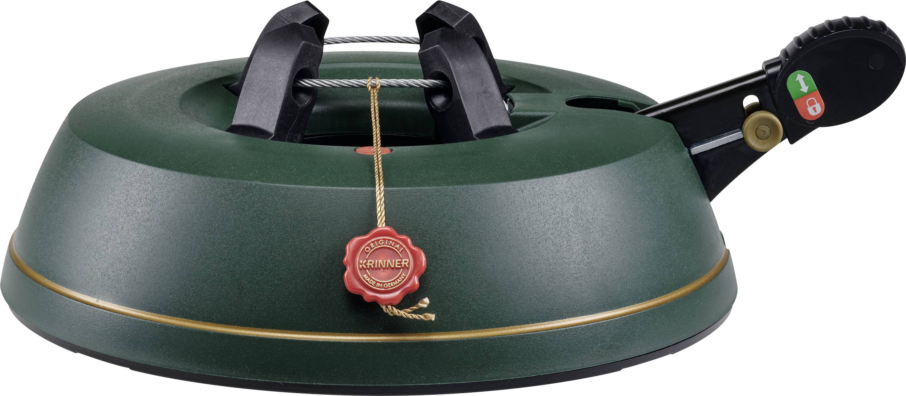 Krinner 94105 Basic Weihnachtsbaumständer Baumhöhe (max.) 2 m Einseiltechnik mit Fußhebel