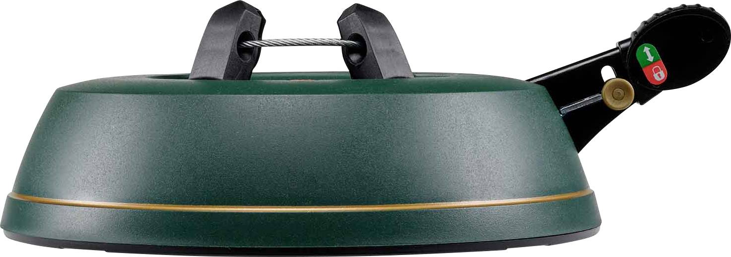 Krinner 94105 Basic Weihnachtsbaumständer Baumhöhe (max.) 2 m Einseiltechnik mit Fußhebel