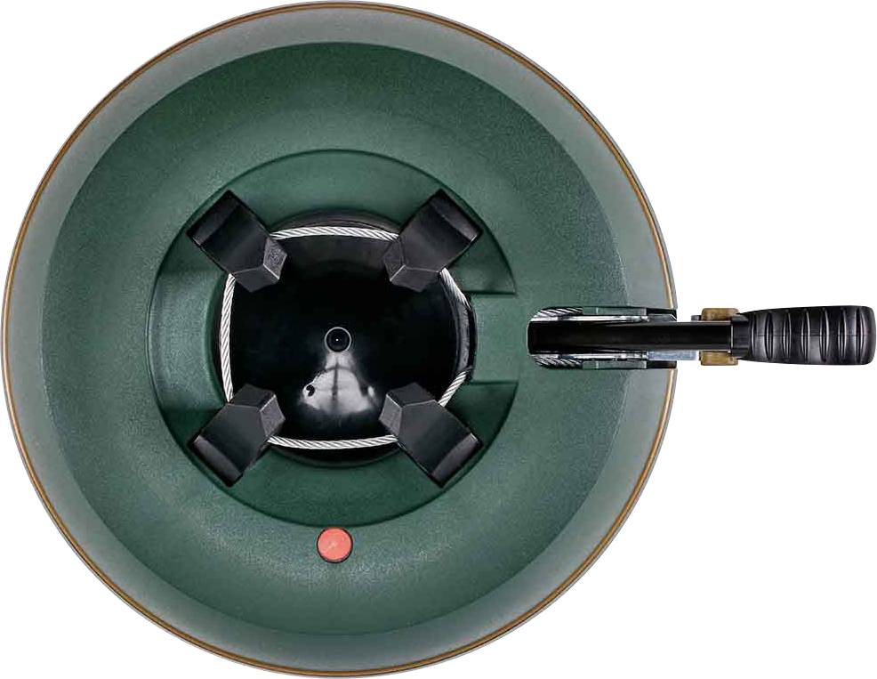 Krinner 94105 Basic Weihnachtsbaumständer Baumhöhe (max.) 2 m Einseiltechnik mit Fußhebel
