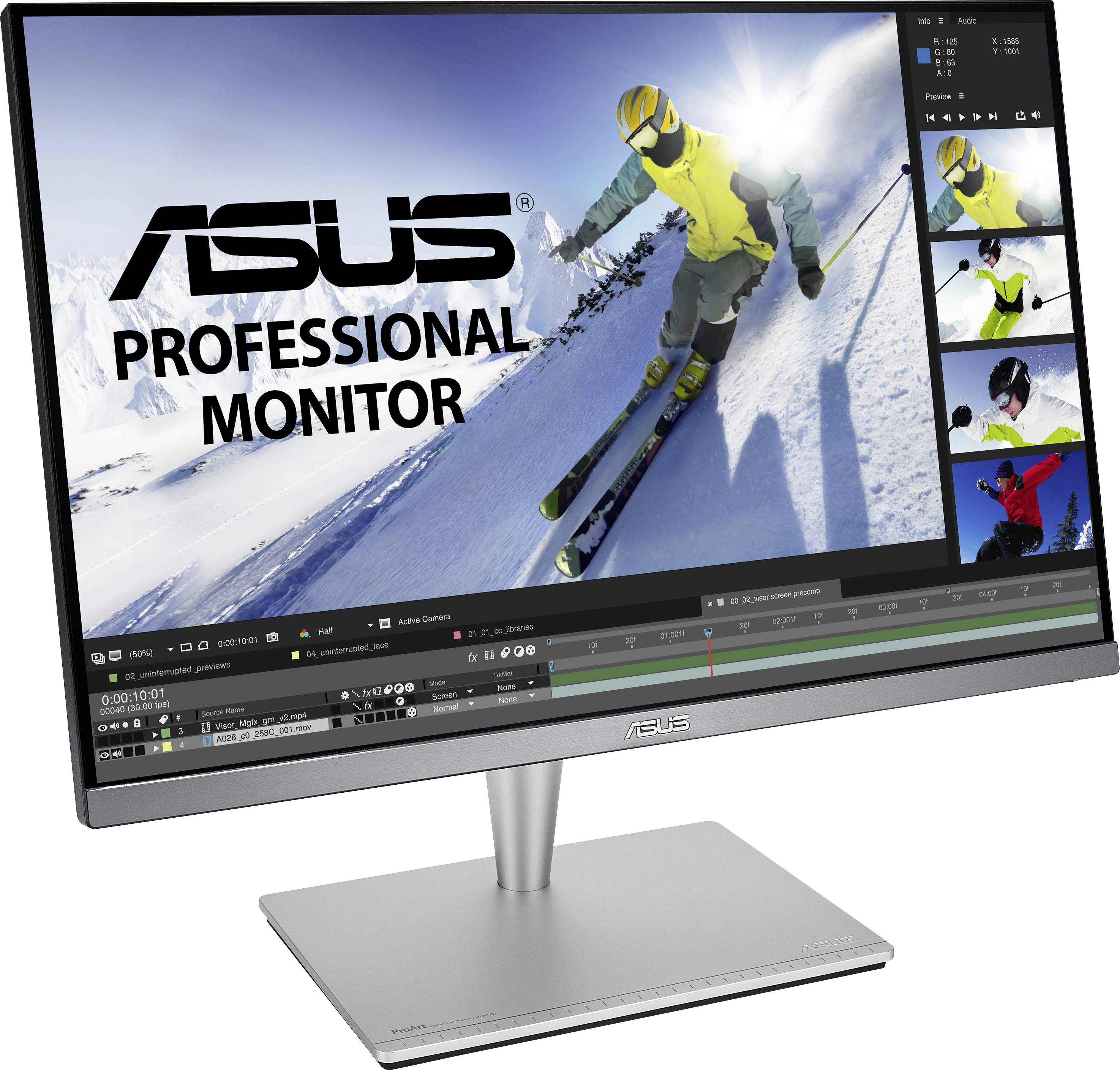 Asus PA24AC LED-Monitor EEK G (A - G) 61.2 cm (24.1 Zoll) 1920 x 1200 Pixel 16:10 5 ms HDMI®, DisplayPort, Kopfhörer (3.5 mm Klinke), USB-C®, USB-