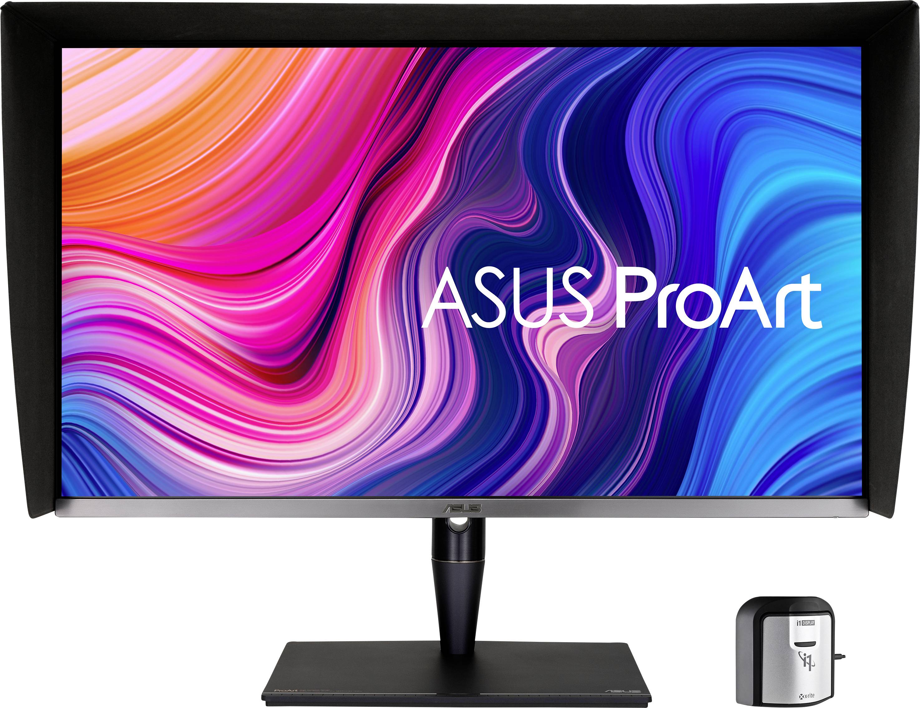ASUS ProArt-Monitor mit lebhaftem, buntem Display. Ideal für professionelle Design- und Bildbearbeitungsanwendungen.