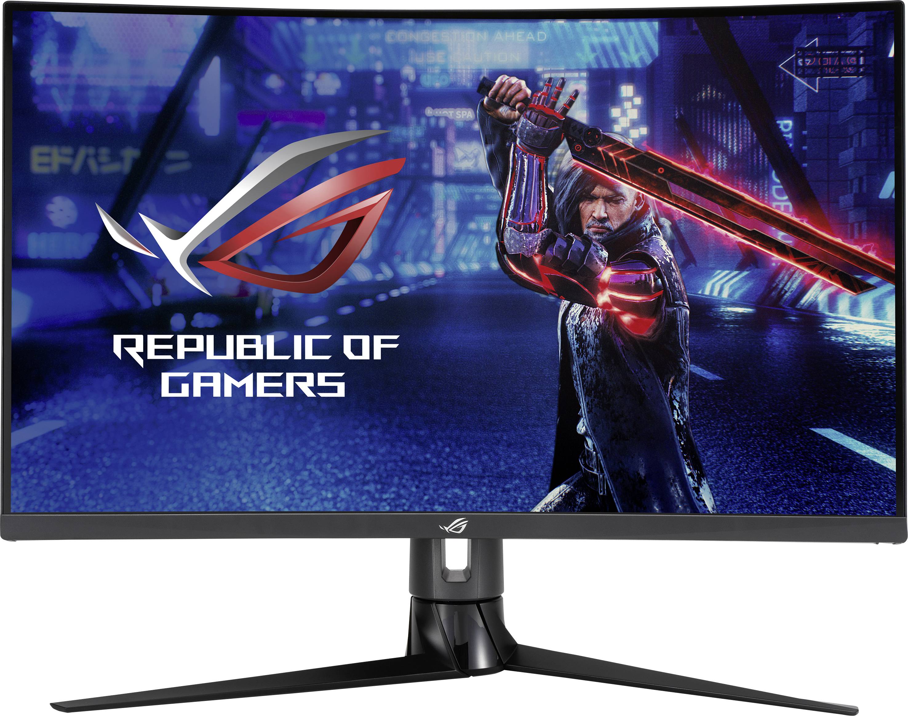 Asus XG32VC LED-Monitor EEK G (A - G) 80 cm (31.5 Zoll) 2560 x 1440 Pixel 16:9 1 ms HDMI®, Kopfhörer (3.5 mm Klinke), USB-A (USB 3.2 Gen 1), USB-C