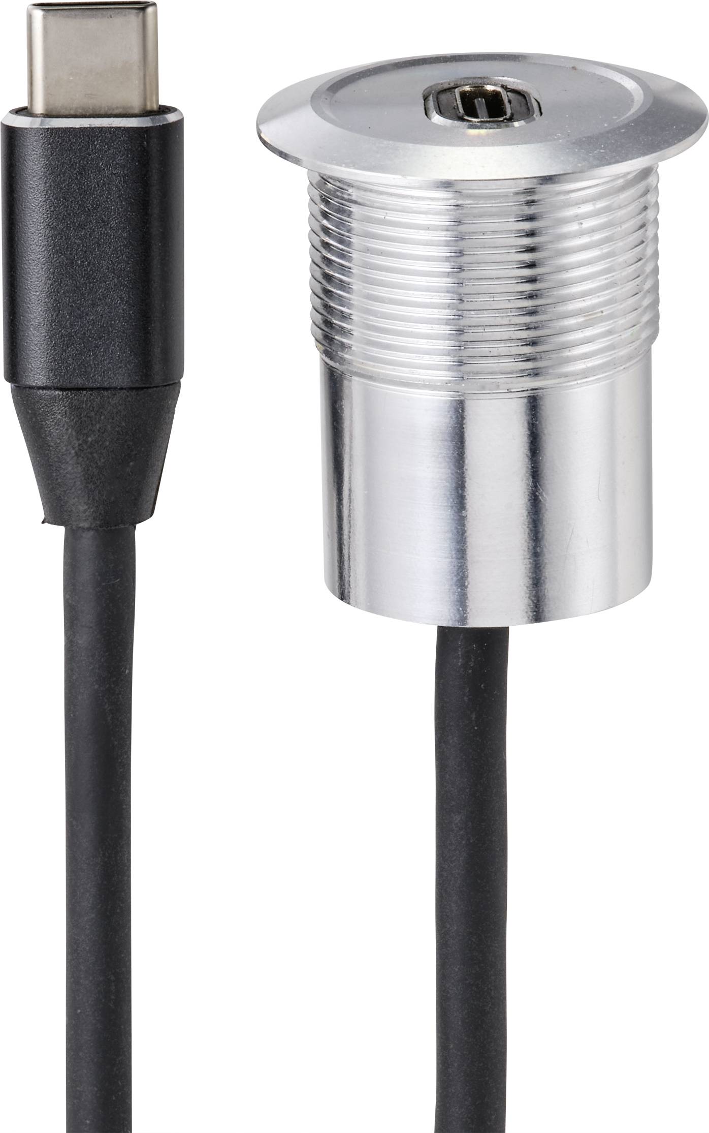 TRU COMPONENTS TC-9534344 USB-Einbaubuchse Buchse, Einbau USB-C® Buchse Paneldicke: 1-10mm Inhalt: 1St.