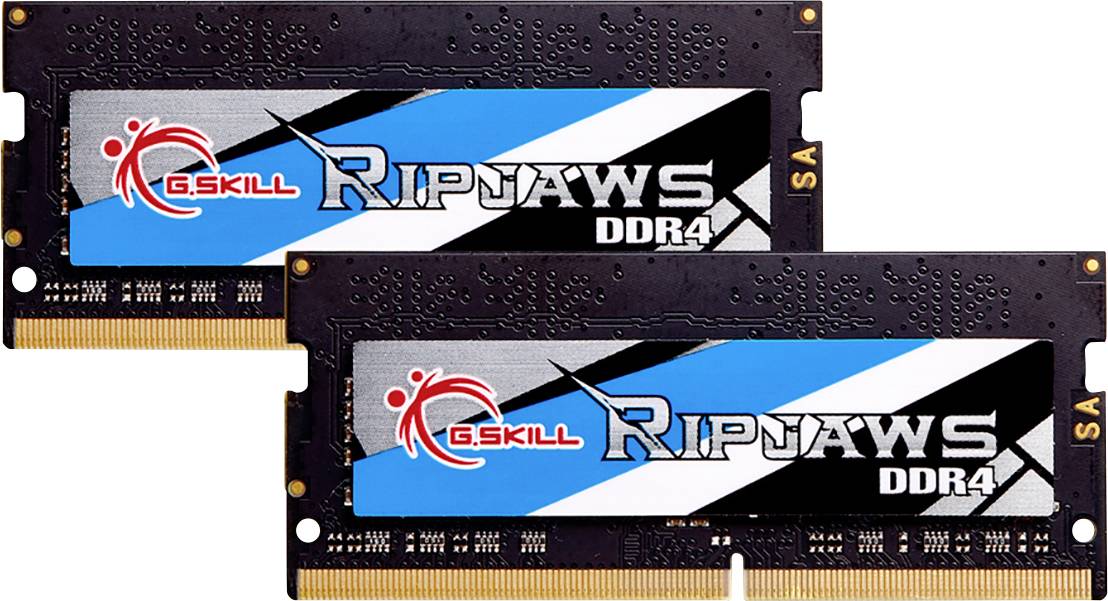 G.Skill Ripjaws Laptop-Arbeitsspeicher Kit DDR4 16 GB 2 x 8 GB 2666 MHz 260pin SO-DIMM CL19-19-19-43 F4-2666C19D-16GRS