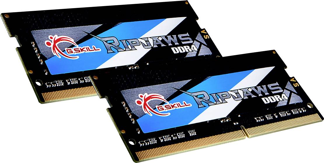 G.Skill Ripjaws Laptop-Arbeitsspeicher Kit DDR4 8 GB 2 x 4 GB 2400 MHz 260pin SO-DIMM CL16-16-16-39 F4-2400C16D-8GRS