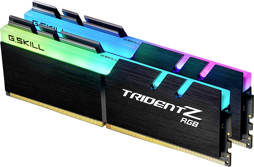 G.Skill Trident Z RGB PC-Arbeitsspeicher Kit DDR4 32GB 2 x 16GB Non-ECC 3600MHz 288pin DIMM CL18-22-22-42 F4-3600C18D-32GTZR