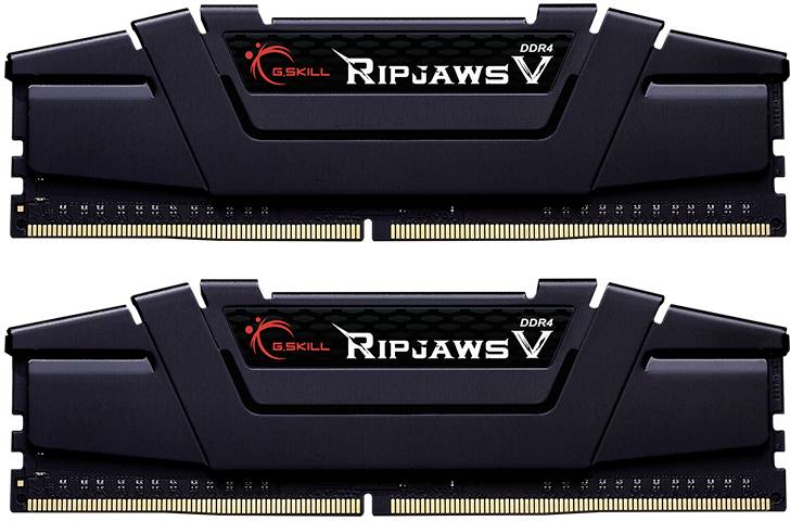 G.Skill Ripjaws V PC-Arbeitsspeicher Kit DDR4 32GB 2 x 16GB Non-ECC 3200MHz 288pin DIMM CL16-18-18-38 F4-3200C16D-32GVK