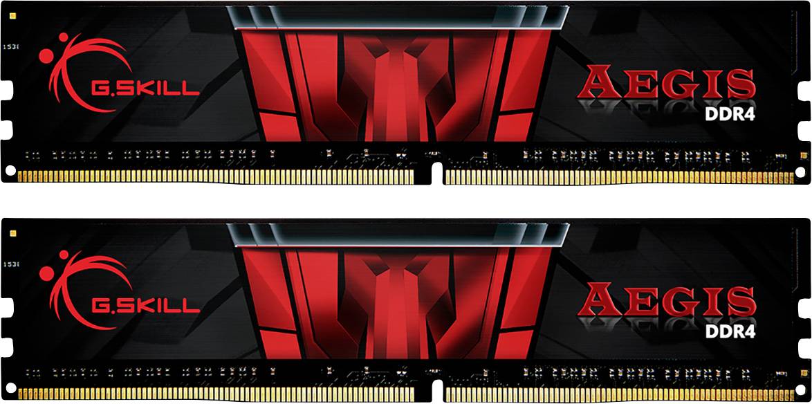 G.Skill Aegis PC-Arbeitsspeicher Kit DDR4 32 GB 2 x 16 GB Non-ECC 3200 MHz 288pin DIMM CL16-18-18-38 F4-3200C16D-32GIS