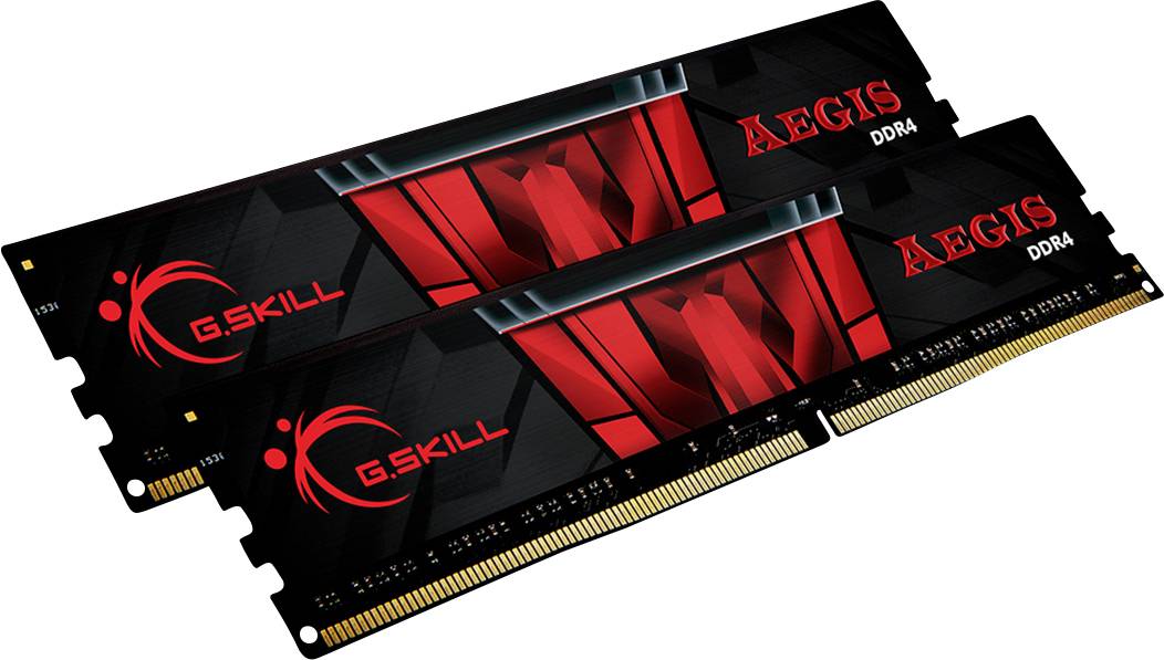 G.Skill Aegis PC-Arbeitsspeicher Kit DDR4 32 GB 2 x 16 GB Non-ECC 3200 MHz 288pin DIMM CL16-18-18-38 F4-3200C16D-32GIS