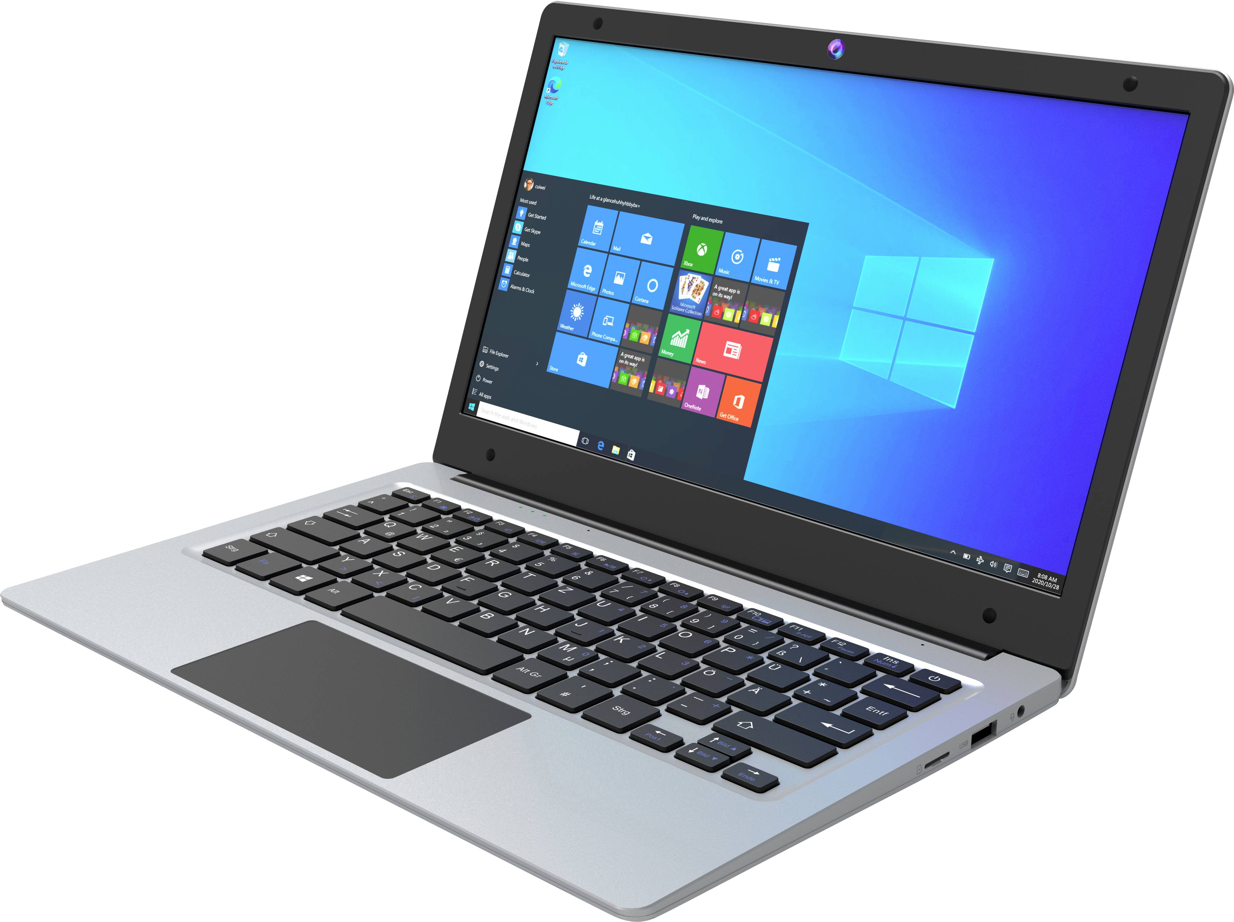 Denver Notebook NID-11125DE 29.5 cm (11.6 Zoll) HD Intel® Celeron® N3350 3 GB RAM 64 GB Flash Win 10 Home Silber 114131020110