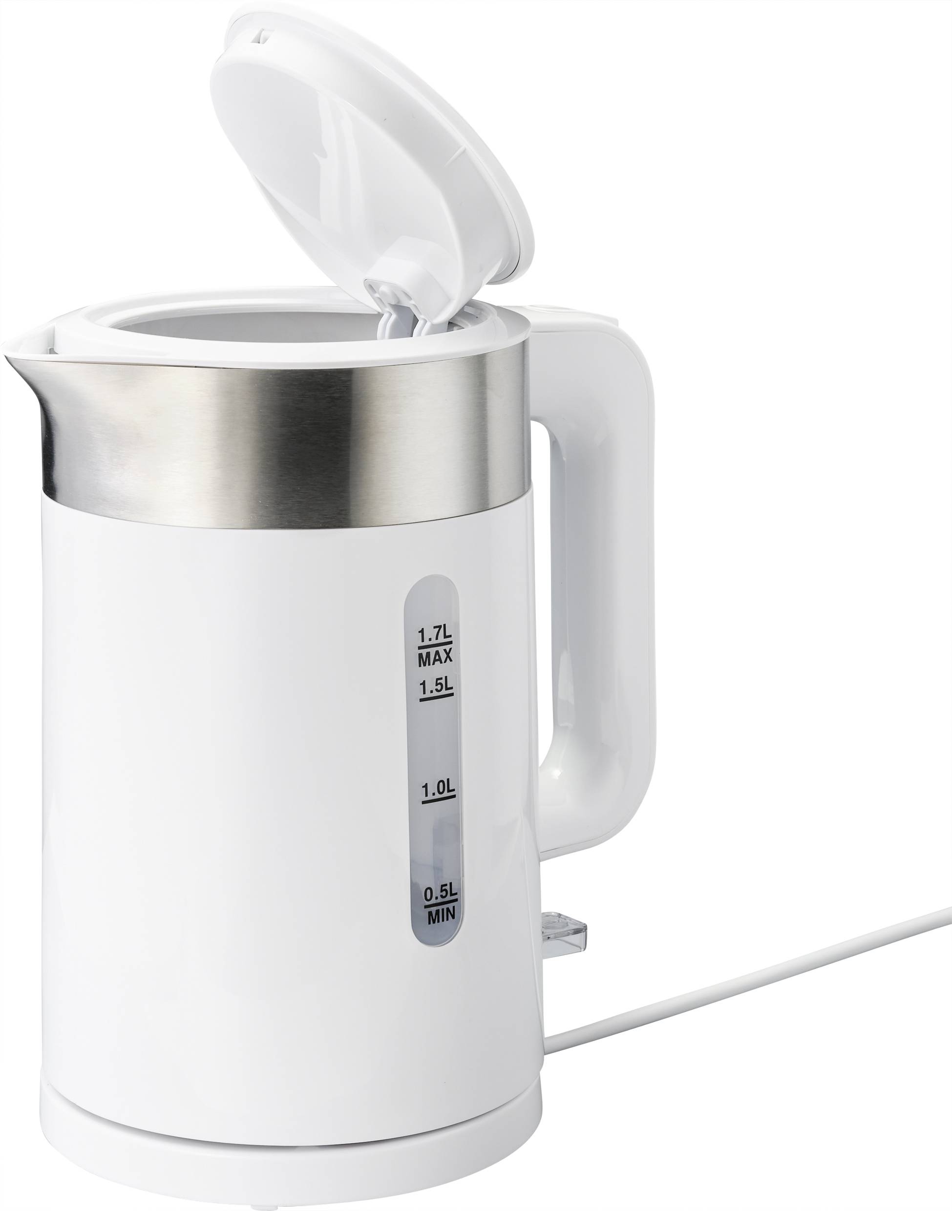 Wasserkocher BPA-frei, schnurlos Weiß