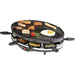 DOMO DO9038G Appareil à raclette fonction grill, revêtement anti-adhésif, voyant lumineux, 8 poêlons noir