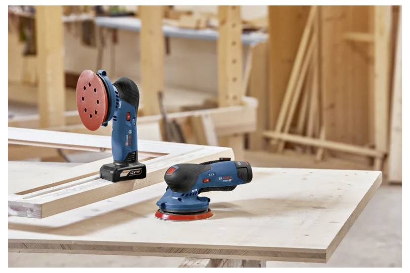 Bosch Professional GEX 12V-125 (L) solo CLC 0601372100 Akku-Exzenterschleifer ohne Akku, inkl. Koffer, bürstenlos 12 V Ø 125 mm