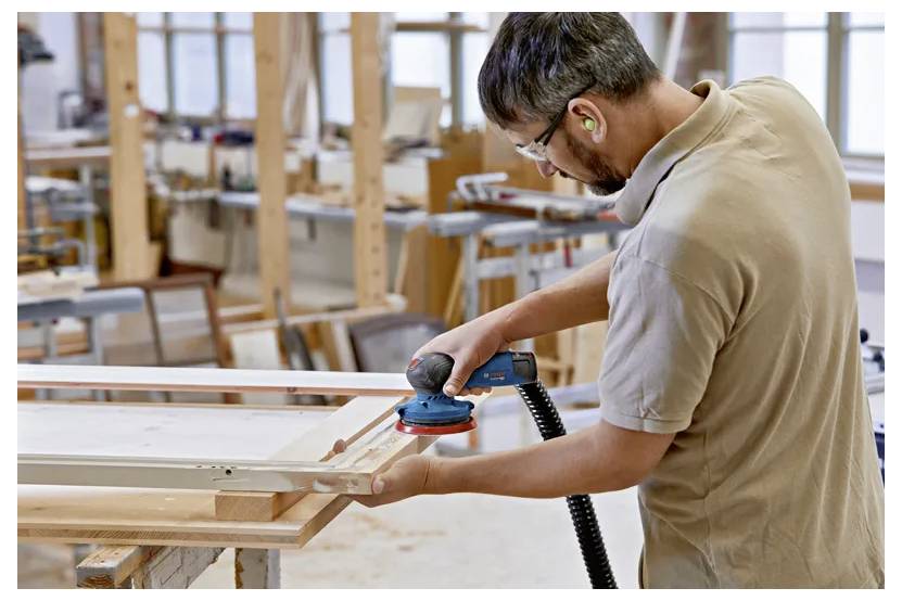 Bosch Professional GEX 12V-125 (L) solo CLC 0601372100 Akku-Exzenterschleifer ohne Akku, inkl. Koffer, bürstenlos 12 V Ø 125 mm