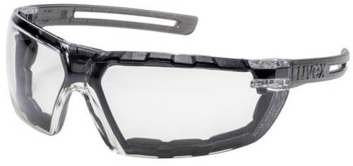 Uvex x-fit (pro) 9199180 Schutzbrille inkl. UV-Schutz Grau DIN EN 166, DIN EN 170