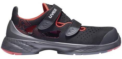Uvex 1 G2 6836246 ESD Sicherheitssandale S1P Schuhgröße (EU): 46 Rot-Schwarz 1 Paar