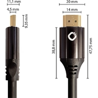 Oehlbach HDMI Anschlusskabel HDMI-A Stecker, HDMI-A Stecker 3.00 m Schwarz D1C92495 8K UHD, vergold Oehlbach HDMI Anschlusskabel HDMI-A Stecker, HDMI-A Stecker 3.00 m Schwarz D1C92495 8K UHD, vergold