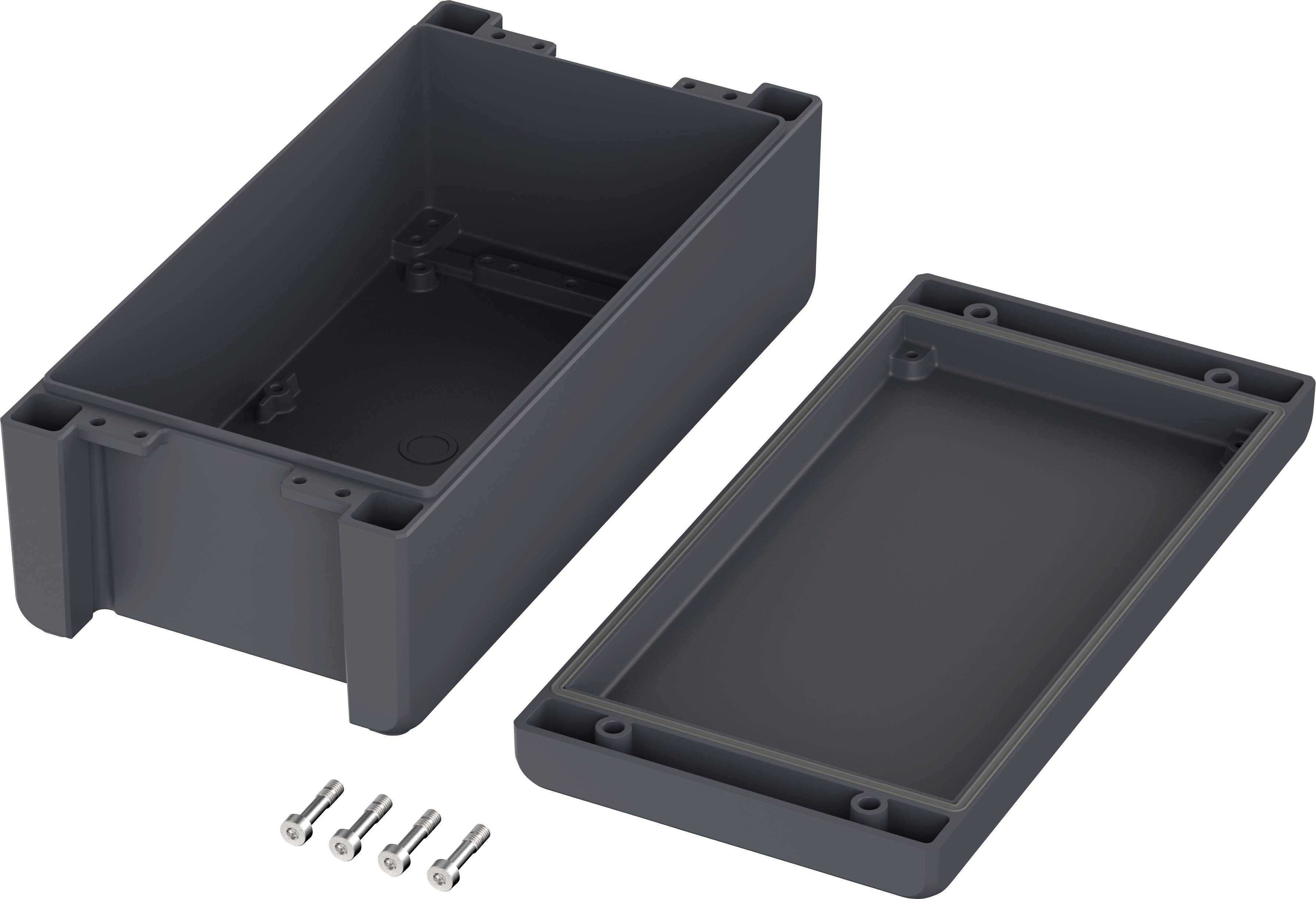 Bopla BA-S 241309 F Bocube Alu Gehäuse 7024 00165234 Industrie-Gehäuse 259 x 128 x 90 Aluminium Graphitgrau (RAL 7024) 1St.